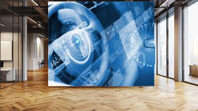 Steering wheel Wall mural