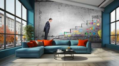 Success ladder Wall mural