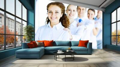 Team of business people Wall mural