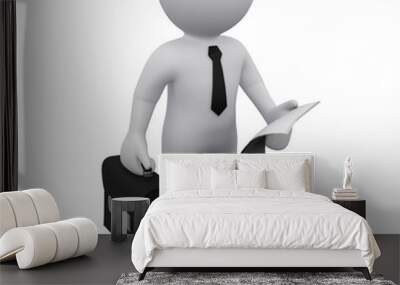 Three-dimensional man Wall mural