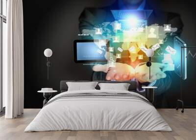 Touch screen computer device Wall mural