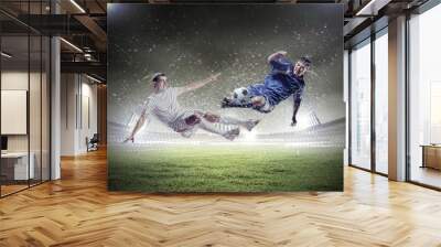 two football player Wall mural