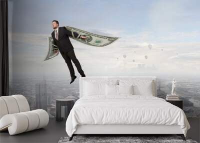 When you are rich you are free. Mixed media Wall mural