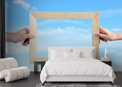 Wooden frame Wall mural