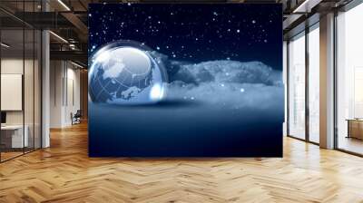 World christmas ball Wall mural