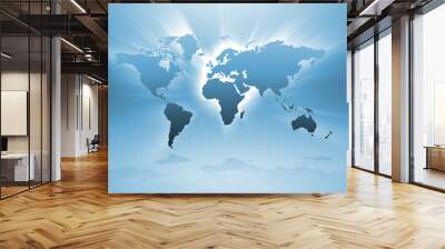 World map Wall mural