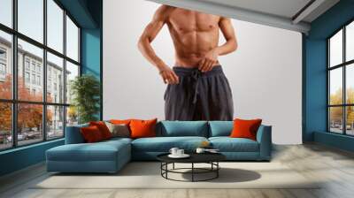 young man dancing hip hop Wall mural