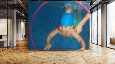 Diving toddler Wall mural