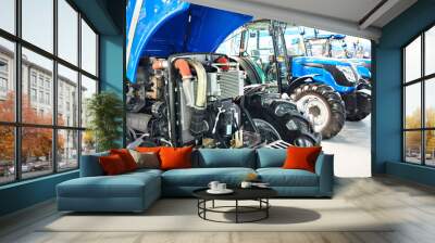 Engine of agricultural tractor Wall mural