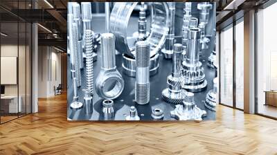 Metal working parts Wall mural