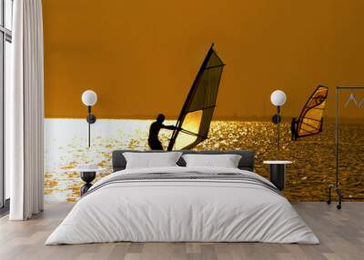 Two windsurfers Wall mural