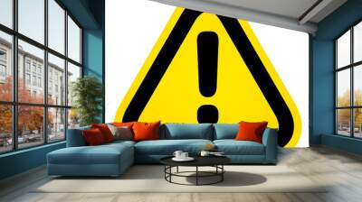 hazard warning attention sign Wall mural