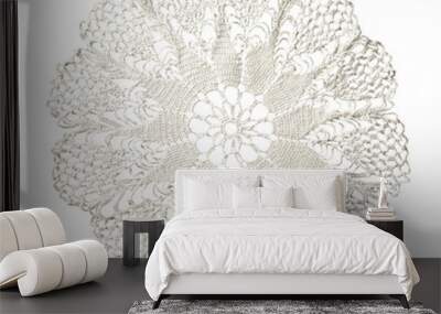 Crocheted lace napkin Wall mural