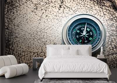 New black compass Wall mural