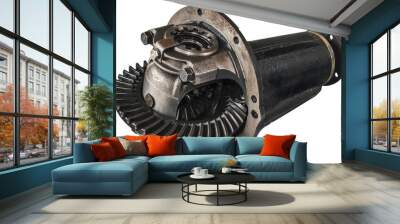 metal gearbox close-up Wall mural