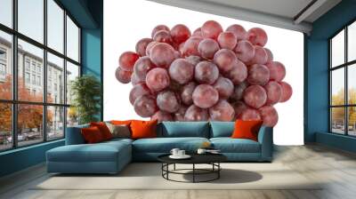 Branch of ripe juicy red grapes Wall mural