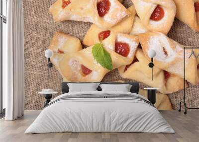 Jam filled cream cheese cookies Wall mural