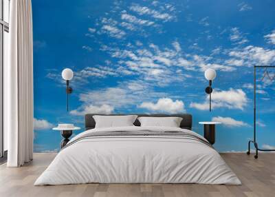 white cloud on blue sky Wall mural