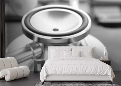 stethoscope and keyboard Wall mural