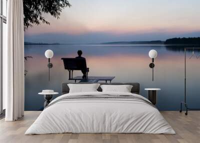 sunset Wall mural