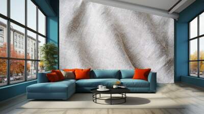 This is linen fabric. Wall mural