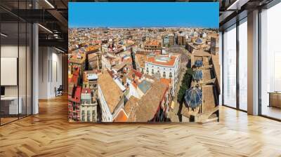 Aerial view of Valencia Wall mural