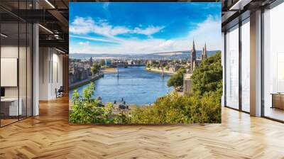 Cityscape of Inverness, Scotland Wall mural