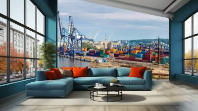 Deepwater Container Terminal in Gdansk Wall mural