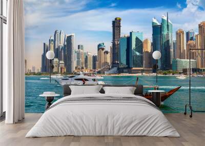 Dhow cruise in Dubai Marina Wall mural