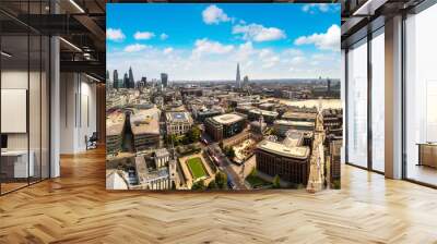 Panoramic aerial view of London Wall mural