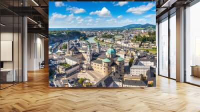 Panoramic view of Salzburg Wall mural