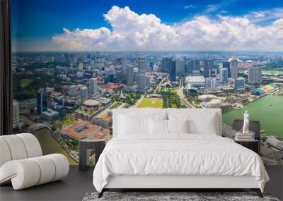 Panoramic view of Singapore Wall mural