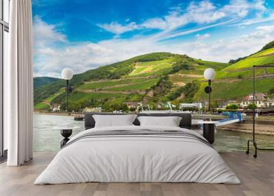 Romantic Rhine valley in Germany Wall mural