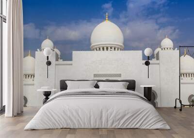 Sheikh Zayed Grand Mosque in Abu Dhabi, the capital city of Unit Wall mural