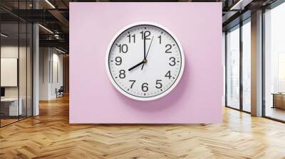 wall clock at abstract background Wall mural