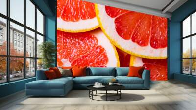 grapefruit background Wall mural