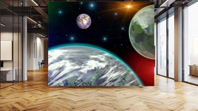 space landscape Wall mural