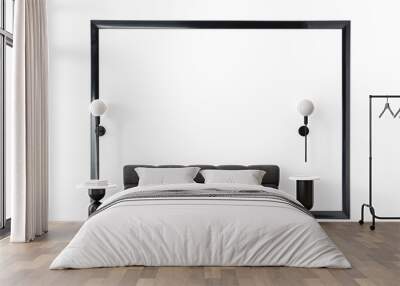 an empty black frame Wall mural