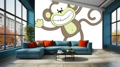 smiling monkey Wall mural