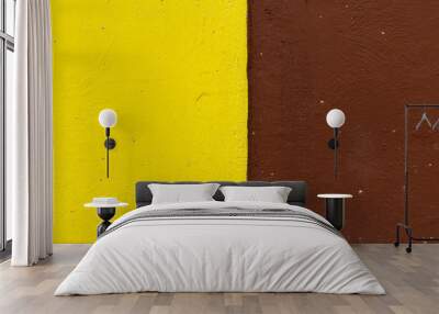 Yellow and brown wall texture Wall mural