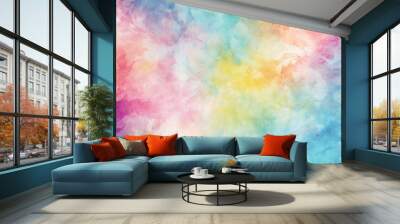 Vibrant abstract color explosion, artistic background Wall mural