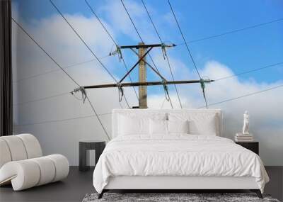 power transmission line pole Wall mural