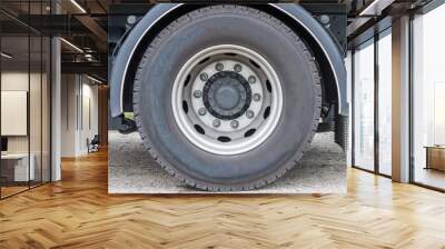 truck wheel close-up Wall mural