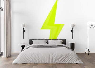 lightning bolt icon Wall mural