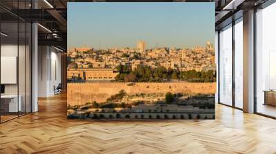 Dawn on the Temple Mount. Wall mural