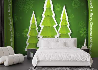 Christmas tree Wall mural