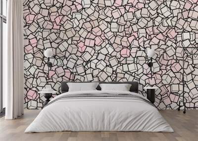 Abstract background from cubes. polygonal style. Geometric background. Pastel color. eps 10 Wall mural