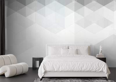 Abstract gray hexagons. Background for presentation. Eps 10 Wall mural