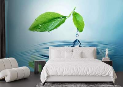 August Water Quality Month: Clean & Natural Environment Design for Posters, Cards, Banners Wall mural