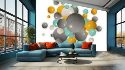 Balloon background. Presentation layout. Geometric pattern. eps 10 Wall mural